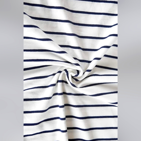 Maternity/Nursing, Size L, White & Navy Dress - Picture 4 of 5